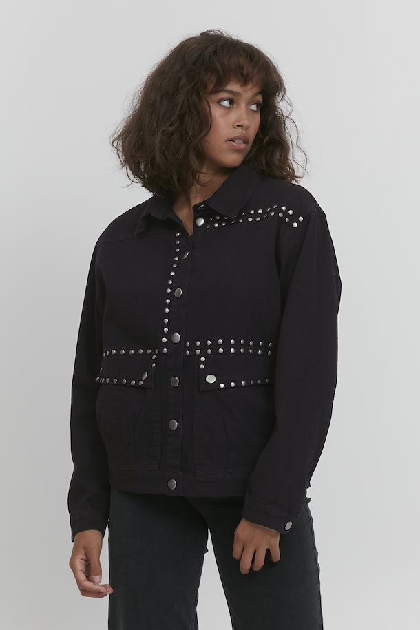 Black Denim jacket Pulz Jeans – Køb Black Denim jacket str. XS-XL her