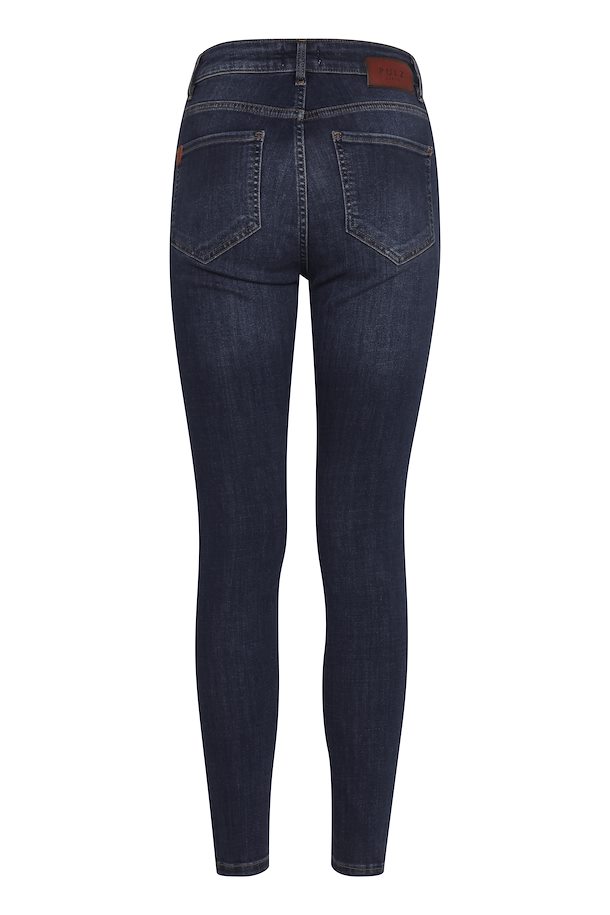 Dark Blue Denim PZTRACY HW Jeans Super Skinny Leg fra Pulz Jeans – Køb Dark  Blue Denim PZTRACY HW Jeans Super Skinny Leg fra str. 25-35 her