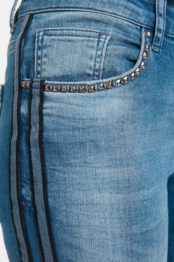 ekspertise stå ammunition Medium blue denim PzBelinda Midwaist Skinny Jeans – Køb Medium blue denim  PzBelinda Midwaist Skinny Jeans fra str. 27-35 her