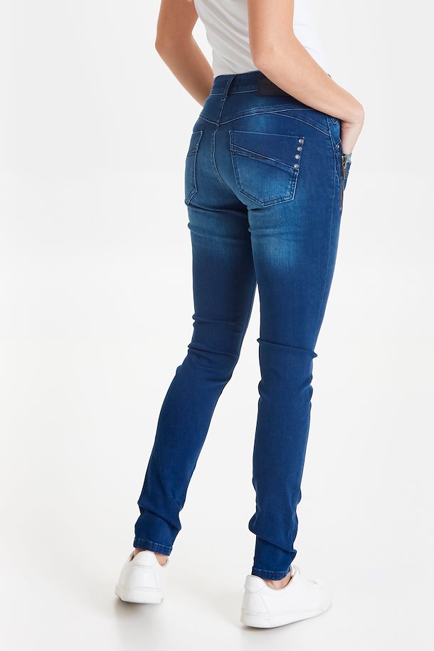 ubehag Til fods Hvem Medium blue denim PZCarmen Highwaist Skinny Jeans – Køb Medium blue denim  PZCarmen Highwaist Skinny Jeans fra str. 25-35 her