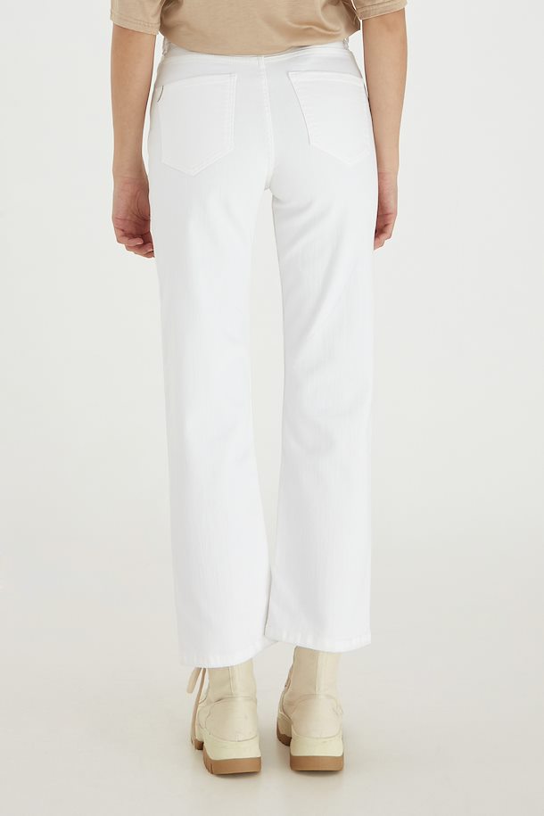 White Denim PzLiva Ultrahigh Ankle Jeans fra Pulz Jeans – Køb