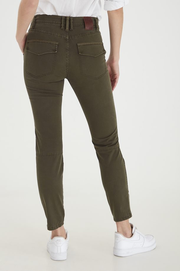 Dark Grey Melange PzCatty Flared Pants fra Pulz Jeans – Køb Dark Grey  Melange PzCatty Flared Pants